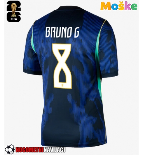 Moške Nogometnih dresov Brazilija Bruno Guimaraes #8 Gostujoči SP 2026 Kratki rokavi Moške Nogometnih dresov Brazilija Bruno Guimaraes #8 Gostujoči SP 2026 Kratki rokavi
